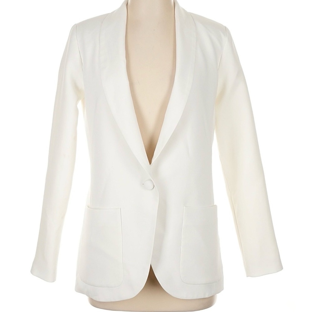 Amanda Uprichard Classic White Blazer